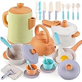 Dreamon Mud Kitchens Accessories Outdoor Indoor Toy Kitchen for Kids Pots and Pans Playset Pretend Role Play Cooking Cookware