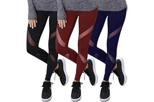 GoVIA Legging pour Femme Pantalon de Course à Pied Pantalon de Sport Respirant Pantalon de Yoga Fitness Taille Haute Long Rayures 4106