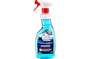 Robbyrob Klarblick spray do odmrażania 500 ml | Szybko rozpuszcza lód i opony bez zarysowań – do przedniej szyby i reflektorów