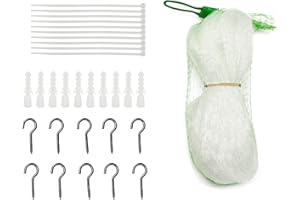 QILUCKY Siatka dla kota na balkon, bez wiercenia, przezroczysta, możliwość przycięcia, odporna na ugryzienia, siatka balkonowa dla kotów, do zabezpieczenia tarasu, okien i drzwi, przezroczysta siatka