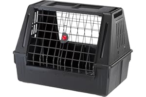 Ferplast Panier Chien Voiture, Atlas Car 80, Compartiments de Rangement, Double Porte Coulissante, Tapis Drainant L 82 x W 51 x H 61 cm – Max 20 kg