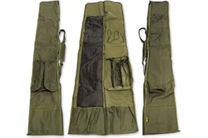 Carp Fishing 3 + 3 Michigan Rod & Reel Padded Holdall Tackle Bag For 12 Foot Rods
