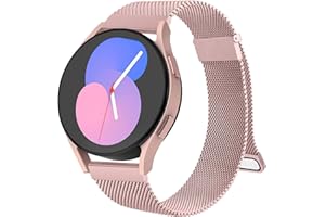 Oumida Bracelet pour Samsung Galaxy Watch 6/5/4/7 40mm 44mm/5 Pro 45mm - Bracelet en Acier Inoxydable Tissé 20mm pour Galaxy Watch 4 Classic 46mm 42mm, Active2