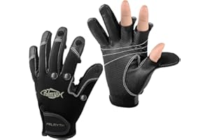 Palmyth Neopren-Angelhandschuhe für Männer und Frauen, 2 geschnittene Finger, flexibel, ideal für Fotografie, Fliegenfischen, Eisfischen, Laufen