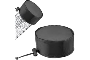 FATIYA 2Pcs 8 Inch Grow Tent Vent Cover Filter, Duct Filter Net with Elastic Band and Fixed Buckled, Black Mesh Screen Shield for Exhaust Fan, Plant Growth, Tent Ventilation