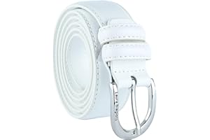 LAURA BIAGIOTTI Biagiotti Cinturón de Mujer Fino de Piel Auténtica, Ajustable con Caja