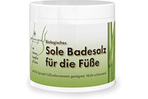 ‎CRISTINENMOOR CristinenMoor Biologisches Sole Badesalz für die Füße 500 g, 100% natürliches Fußbadesalz bei Hornhaut, gegen Trockenheit, schwitzende Füße, Fußgeruch I naturkosmetisch zertifiziert by Icada