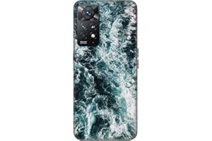 HopMore Compatible con Funda Xiaomi Redmi Note 11 Pro 4G / 5G Negro Silicona Blando Antigolpes Dibujos Bonita Carcasas Case para Redmi Note 11 Pro 4G / 5G Gracioso TPU Cover Linda Fina, Oceano