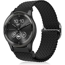 ToVioc Sportivo Cinturino per Garmin Vivoactive 6/Vivoactive 5/Approach J1/Approach S44, 20mm Traspirante Cinturino in Silicone per Garmin Forerunner 570 42mm - Bianco