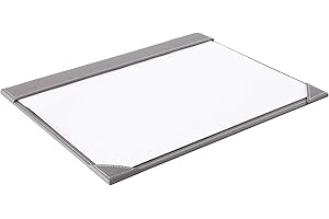 Osco GRYPUDM1 Faux Leather Desk Mat - Grey