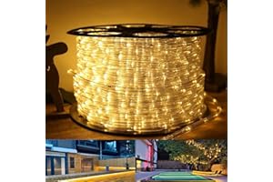 ‎HERRSELSAM Herrselsam 50M LED Lichterschlauch Außen Warmweiß - 8 Modi Lichterkette Wasserdicht Mit Memory-Funktion - Strombetrieben für Innen, Außen, Garten, Party, Hochzeit