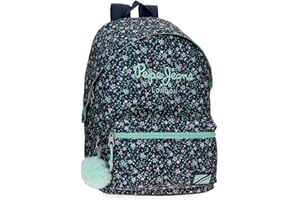 Pepe Jeans Alenka Mochila Escolar Azul 31x42x17,5 cms Poliéster 22,79L by Joumma Bags