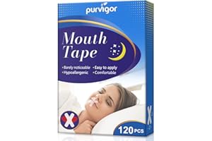 BIEYOC Mouth Tape for Sleeping, 120 Pcs Advanced Gentle Mouth Tape, Less Mouth Breathing, Anti Snoring Mouth Strips for Men Women, Stop Snoring Solution Device, Improved Nighttime Sleeping