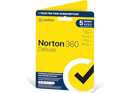 Norton 360 Deluxe 2023, Antivirusprogram för 5 enheter… - Amazon Deal & Rabatt