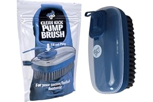 GLOVE GLU Clean Kick Football Boot Cleaning Brush with Built-In Soap Dispenser – Portable Scrubber for Mud & Grass – Easy Grip Shoe Cleaner for Soccer, Football & Sports Boots