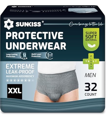 Carer Mens Incontinence Pants Reusable Washable Cotton Briefs With - View #10