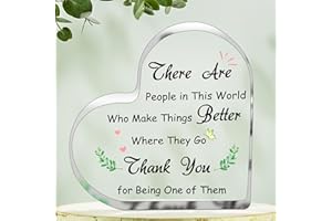 OKIYID Thank You Gifts for Women,Appreciation Gifts for Women Friends,Acrylic Heart Keepsake Thank You Gift for Colleague, Teacher, Volunteer, Nurse, Doctor Manager, Director Gift