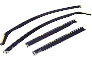HEKO-29363 (4 Pieces) Wind Deflectors Fits Toyota AVENSIS 2003 - 2009 5-Door Estate