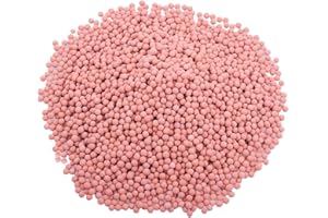 OULLYY 1.9 Lb Clay Pebbles Rocks, 3-4mm Gardening Ceramsite, Orchid Hydroponic Grow Media, Ceramsite Balls Horticultural Plant Top-Dressing Decorative Clay Rock for Aquaponics, Cultivation