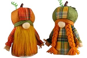 Blanketswarm 2 decorazioni per gnomo autunnale, per Halloween, senza viso, gnomi del Ringraziamento, gnomi del Ringraziamento, per feste, decorazioni per la casa