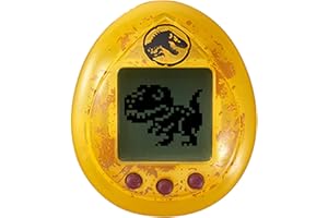 BANDAI Tamagotchi Nano edycja wirtualnych elektronicznych dinozaurów z Filmów World-88836, 88836, Jurassic World-Amber