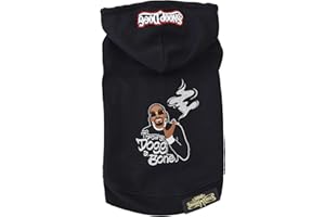 Snoop Doggie Doggs Deluxe Haustier-Kapuzenpullover, Motiv "Throw a Dogg a Bone", Größe M