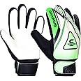 Football Goalkeeper Gloves Boys Kids Children Youth Adult Soccer Goalie Protection Goal Keeping Gloves Finger Support Wrist Junior Anti Slip Palm