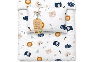 Baby sängkläder set 100x135 cm - barn sängkläder Baby sängkläder med bomull örngott Regnbågsmotiv