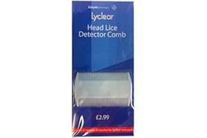 Lyclear Head Lice Detector Comb - Double Sided Nit Brush for Kids Pet Fleas