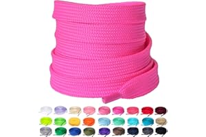 Olukssck - 2 Pares de Cordones Planos, Cordones duraderos de Repuesto de 10 mm de Calidad para Zapatos de Deporte, Zapatos de Ciudad