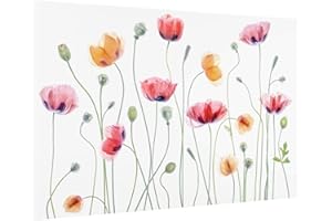Bilderwelten Spritzschutz Küche Glas - Klatschmohn Party - Querformat 2:3, 40cm x 60cm