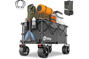 Sekey XXL Plus Wózek składany z hamulcami, 200 l, obciążenie 200 kg, bardzo szerokie opony na wszystkie tereny, opatentowany, składany z czterech kierunków, XXL PlusB 4011, antracyt