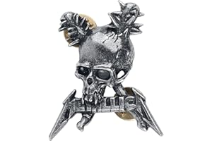 Alchemy Gothic Metallica Damage Unisex Pin Standard Metall Band-Merch, Bands