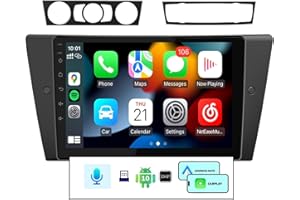 Eonon 2+32GB CarPlay Android Auto Radio de Coche para BMW 3 Serie E90 E91 E92 E93 Coche Radio Android 10 con 8-Core Bluetooth 5.0 DSP 9'' Pantalla Q65SE