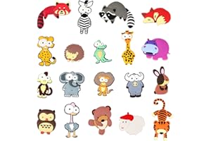 FIADA 19 Stücke Tier Magnete Magnetische Tiere Kühlschrank Magnete Lernen Zoo Magnete Lustige Tier Kühlschrank Magnete Waschbare Magnete Whiteboard Magnete