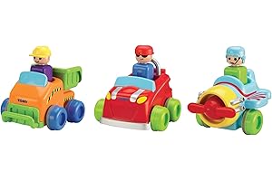 BIZAK Tomy - Pousse et Trane - Pousse roule - Camion - Orange/Vert