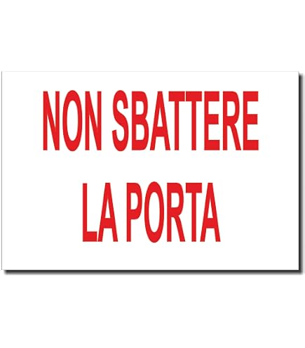 M-ITALY CARTELLO SEGNALETICO UNI - Non avvicinarsi alle
