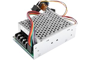 WALFRONT DC 10-55V 40A PWM Régulateur de Vitesse Moteur à Courant Continu Interrupteur Avant Arrière, Contrôleur de Vitesse de Moteur