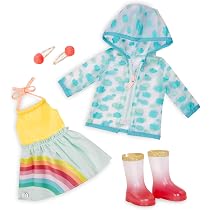 Glitter Girls - Día de Playa Rayas - Conjunto Beach Day Rays - Ropa para muñecas de 36 cm - Bañador Rainbow - Accesorios para Herramientas de Playa - Juguete para niños Glitter Girls - Día de Playa Rayas - Conjunto Beach Day Rays - Ropa para muñecas de 36 cm - Bañador Rainbow - Accesorios para Herramientas de Playa - Juguete para niños