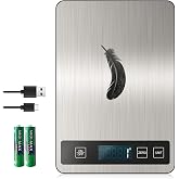 Digital Kitchen Scale, Electronic Scale with USB-C Port | High Precision 15kg (1g/0.1oz), Professional Food Scale with Hold F