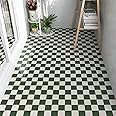 Floor Tiles Self Adhesive Floor Tile Vinyl Flooring, Peel and Stick Floor Tiles Waterproof Effect for Bathroom Kitchen Living Room Inner Porch, 30x30cm 18pcs(1.6㎡)