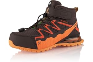 Fusskleidung® Damen Herren Winterstiefel wasserdichte Warm Gefütterte Wanderschuhe