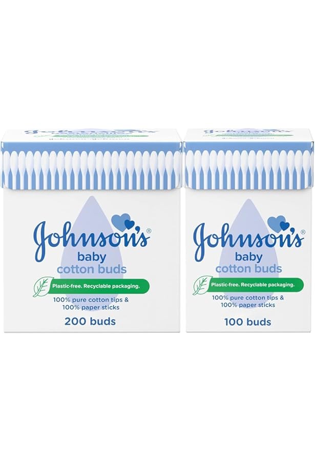 Johnson's Baby Cotton Buds, Box of 200 sticks : Buy Online at Best
