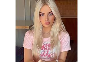 BERRYLION Long Straight Wigs for Women|Synthetic Wigs for Black Women 28inch (Light Blonde)