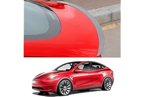 Arcoche Spoiler for Tesla Model Y, Alerón Tesla Modelo Y 2020-2023 Performance Tapa Trasera del Labio del Maletero para Tesla Model Y Accesorios (Fibra De Carbono Mate)