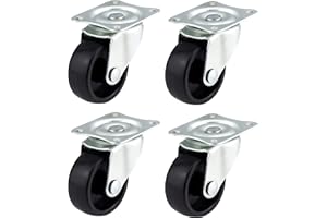 Qty. 4 x 40mm Swivel Castors- Furniture, Appliance & Equipment Small Wheels by Bulldog Castors - Max 100Kg Per Set