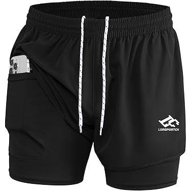 Covisoty 3 Pack Heren Sportbroek, Sport Sneldrogende Shorts Running Training Jogging Korte Broek