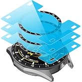 CAUHENYEE Screen Protector for Huawei Watch GT 6 Pro 46 mm Tempered Glass, 3 Pieces 9H Tempered Glass with Positioning Guide