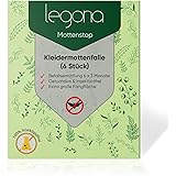 Legona - Premium Kleidermottenfalle (6 Stück) Insektizidfreie Pheromonfalle für 18 Monate Befallüberwachung/Erstklassige Mott