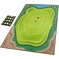 Generic Chipping Mat - Latest Model - Green - Foldable Golf Practice Mat - 150*80cm/59.06*31.50in - Artificial Turf - 1 Hole